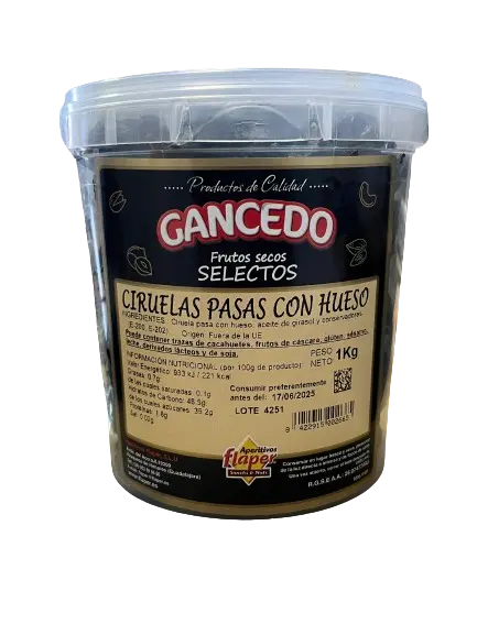 [PR/00275] CIRUELAS PASAS CON HUESO 1 KG