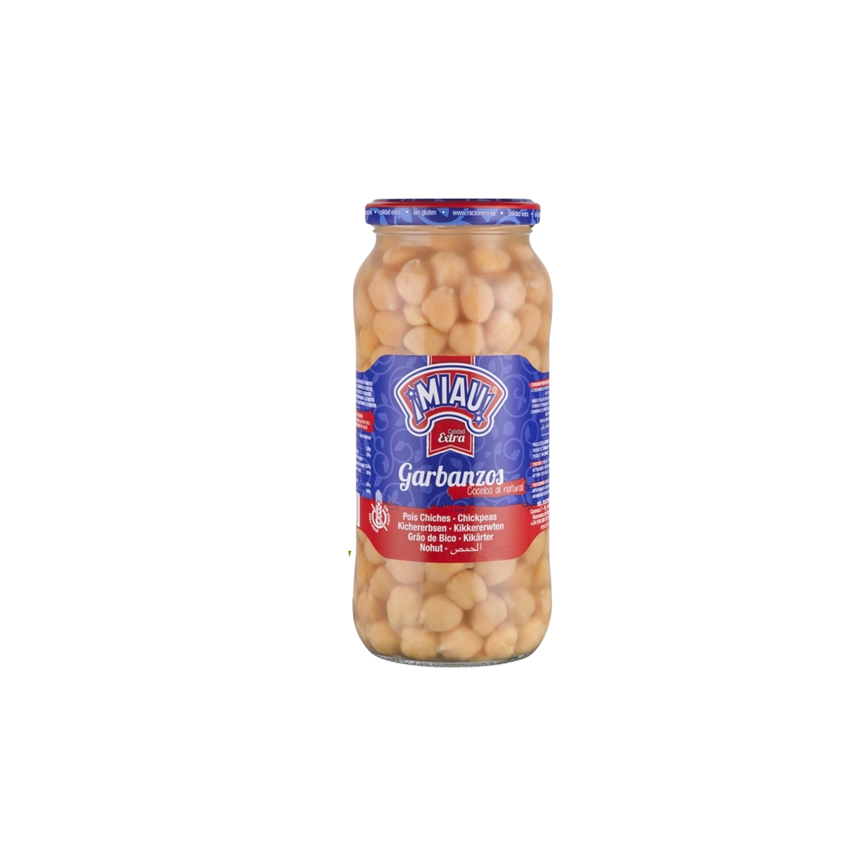 [9449] GARBANZOS COCIDOS "MIAU" 580 G