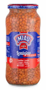 [9448] LENTEJAS COCIDAS "MIAU" 580 G