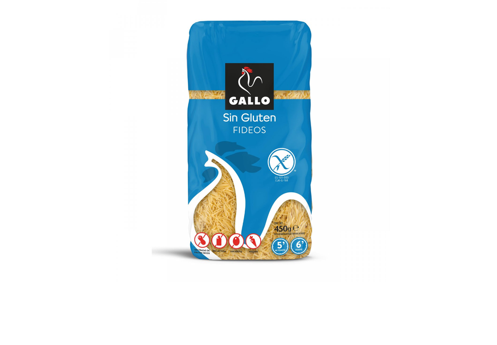 [9109] FIDEOS SIN GLUTEN GALLO 450 GR