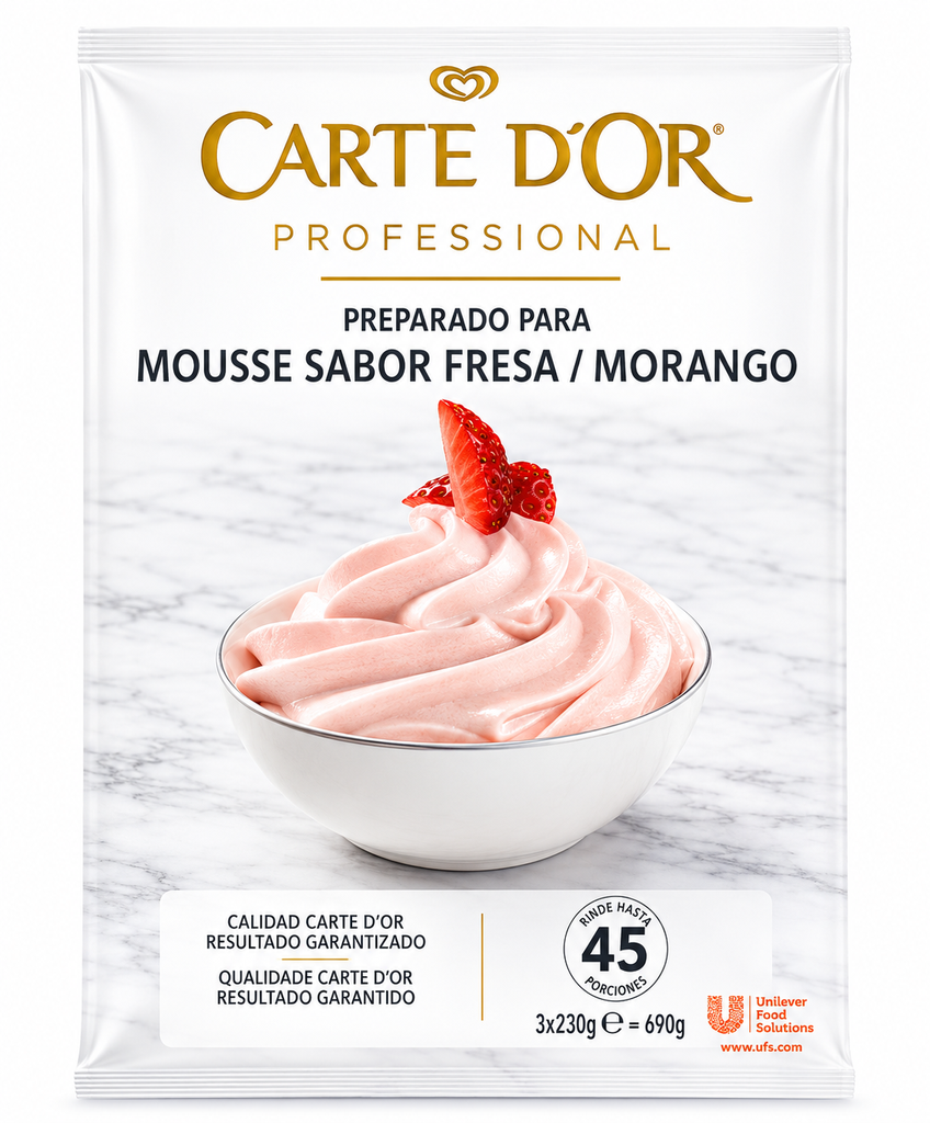 MOUSSE FRESA CARTE D'OR 3X230G