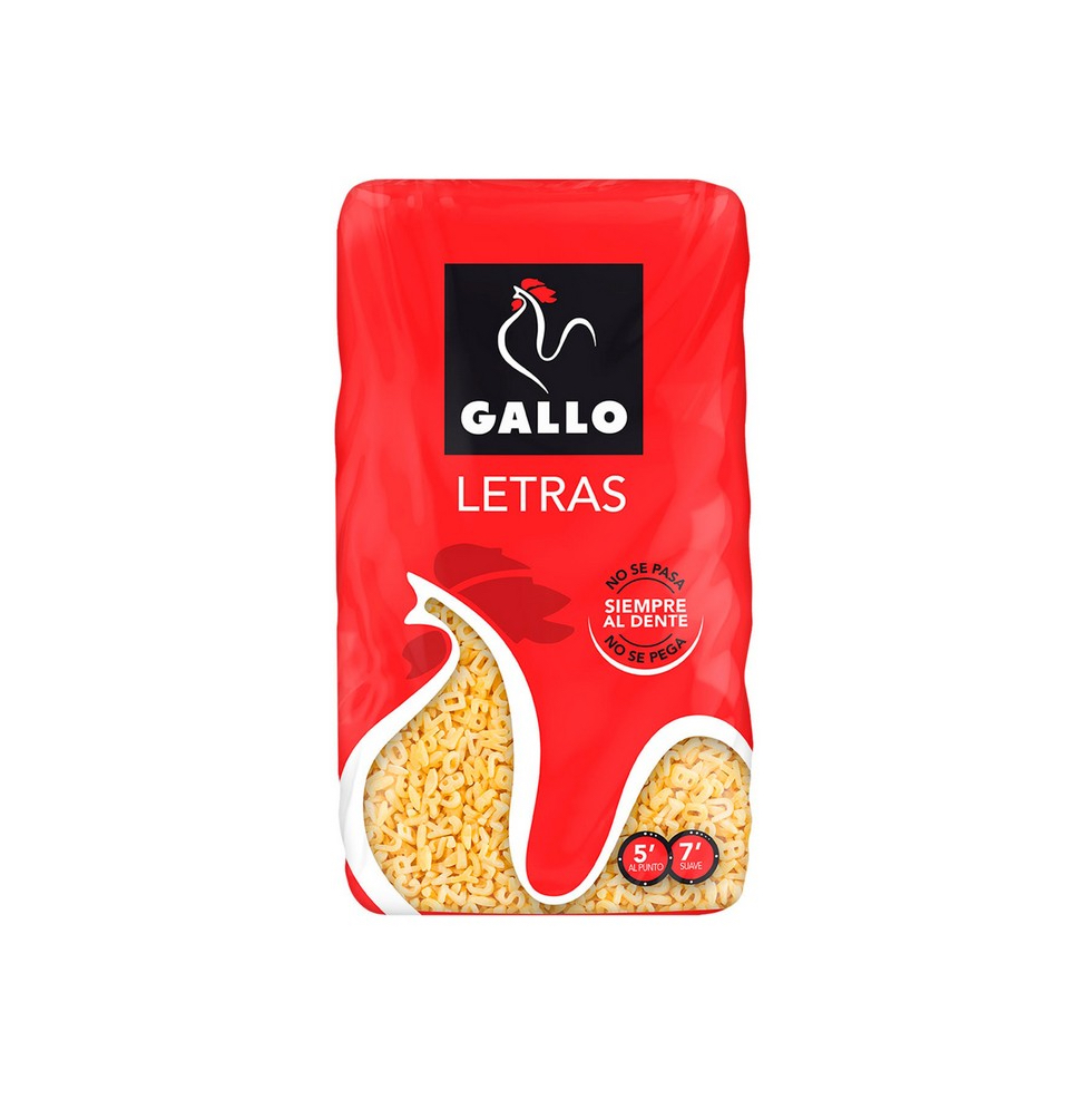 [9343] SOPA LETRAS "GALLO" 450 GRS.