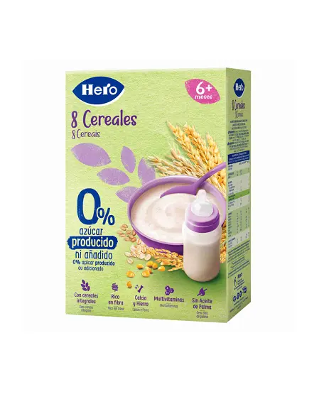 PAPILLA 8 CEREALES "HERO" SIN GLUTEN 340G 