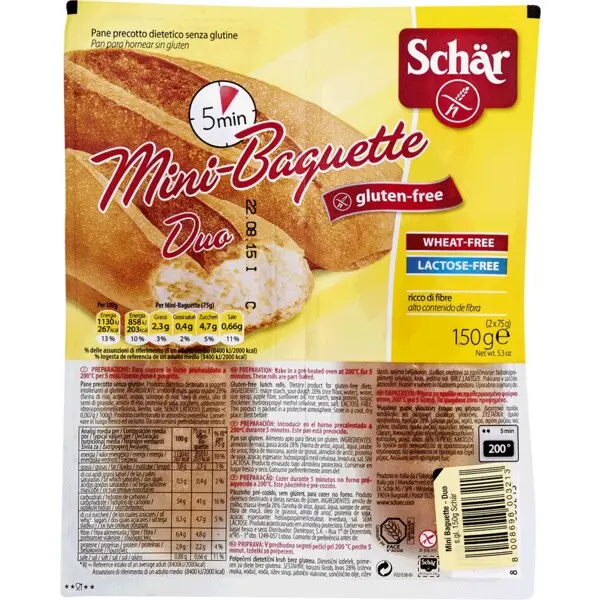 SCHAR MINI BAGUETTE S/GLUTEN 