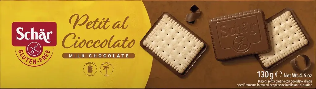 [SG/28] SCHAR-PETIT CHOCOLATE 130 GR S/GLUTEN ( GALLETAS DE CHOCOLATE )