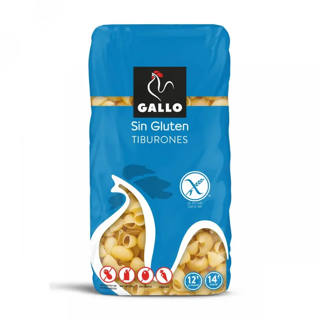 TIBURON S/GLUTEN "GALLO" 450GR