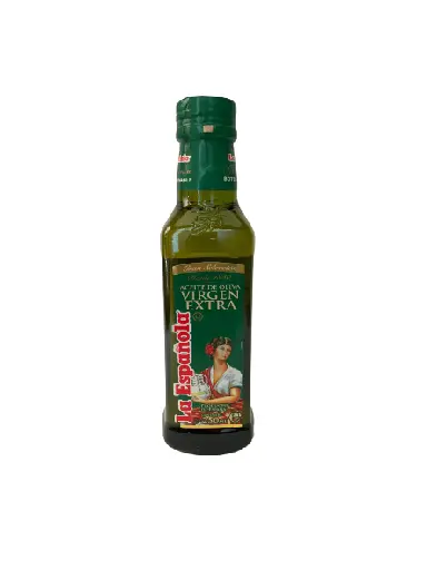 [4111] ACEITE OLIVA VIRGEN EXTRA LA ESPAÑOLA 250 ML. (CRISTAL)*12 UD